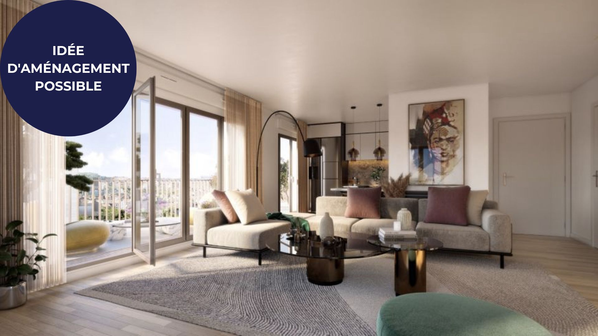 EXCLUSIVITÉ A VENDRE – Appartement T3 standing de 52,92 m² avec terrasse plein sud, à proximité du RER B / RER C